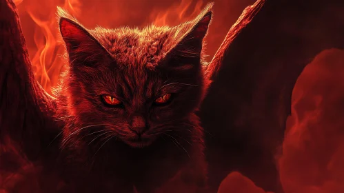 Red-Eyed Cat of the Inferno