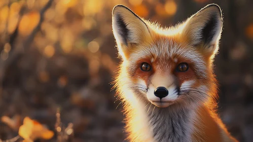 Red Fox in Autumnal Light
