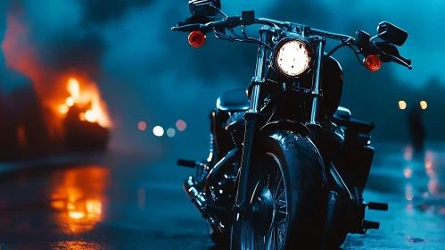 Nightscape Motorcycle