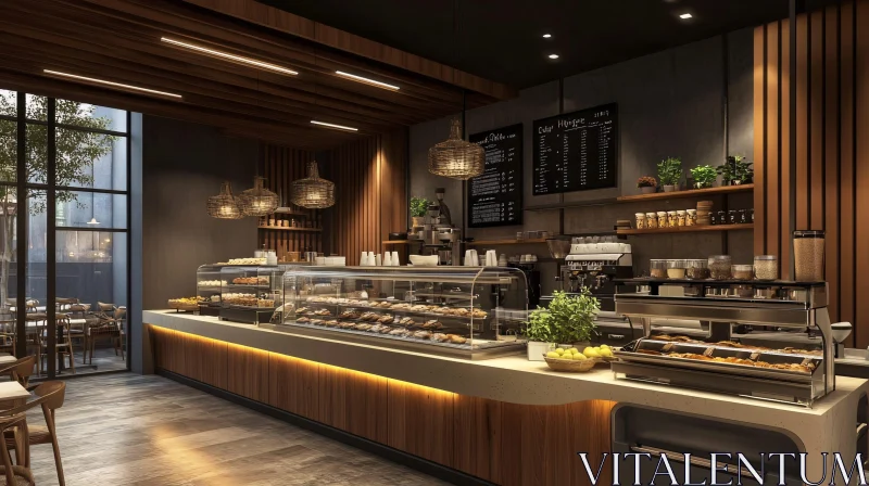 Warm and Modern Bakery Design AI Image