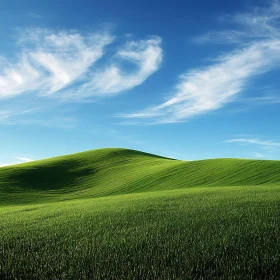 Rolling Green Hills Landscape