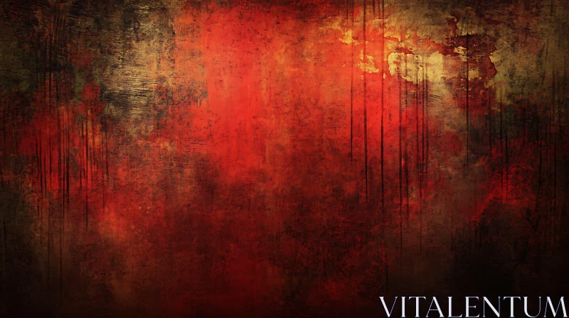 AI ART Grunge and Gold Abstract Artwork