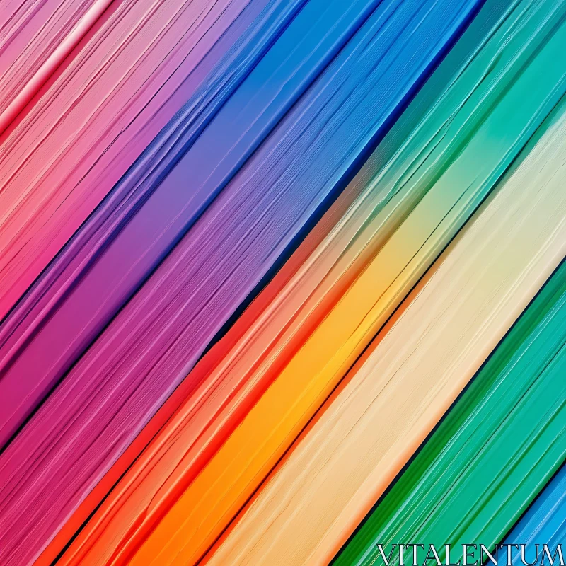 AI ART Spectrum of Parallel Color Stripes