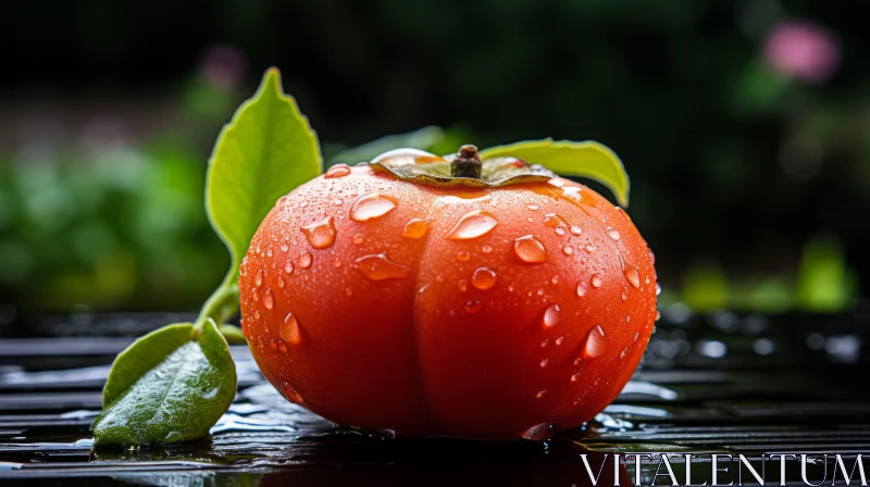 Fruit Collection with Water Droplets: A Tranquil Still Life AI Image