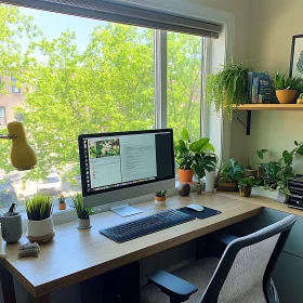 Peaceful Workplace with Natural Light