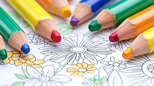 Creative Coloring with Vibrant Pencils