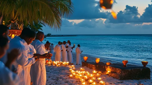 Night Beach Ceremony