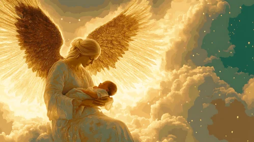 Guardian Angel with Child
