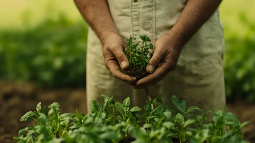 Seedling in Hands: A Symbol of New Life