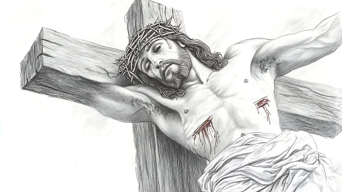 Crucifixion Pencil Drawing