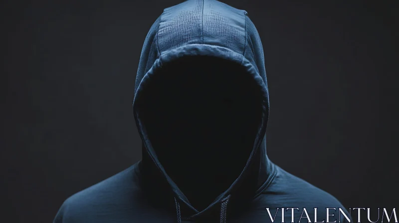 Anonymous Figure in Hoodie AI Image