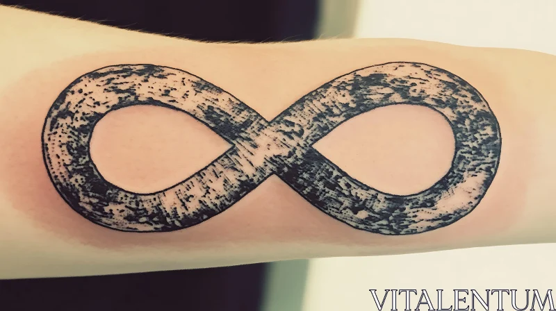 Minimalist Infinity Symbol Tattoo AI Image