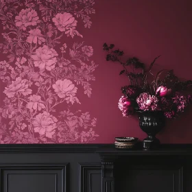 Elegant Floral Arrangement with Dark Accents