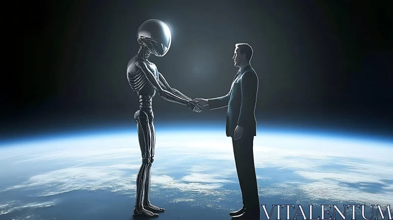 AI ART Interstellar Agreement: A Meeting Beyond Earth