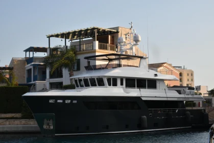 Opulent Yacht in Cyprus Harbor