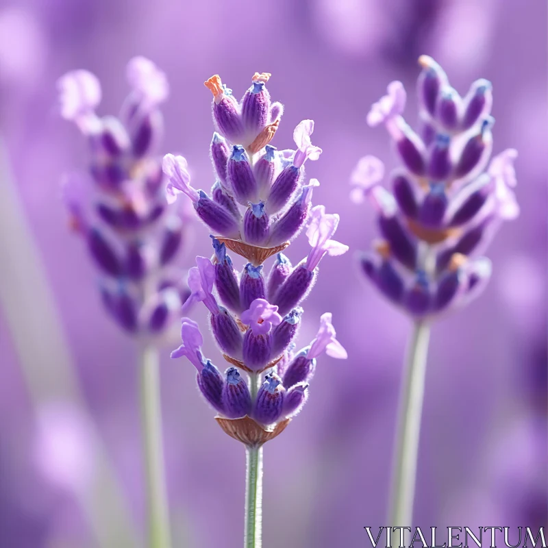 Lavender Flower Close-Up AI Image