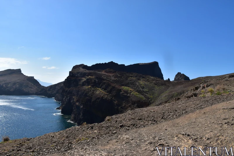 PHOTO Scenic Madeira Cliffs Meeting the Sea