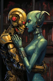 Intimate Moment of Cyborgs