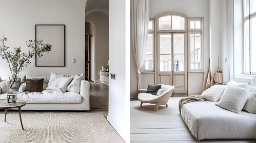 Serene Room with Minimalist Furniture