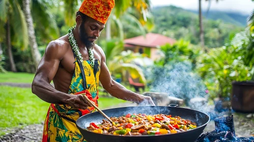 Outdoor Cooking Culinary Feast