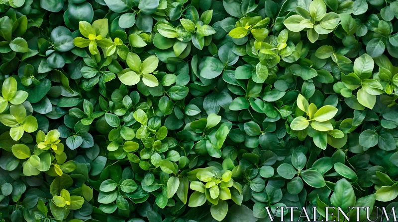 Verdant Leaf Canopy - Natural Green Pattern AI Image