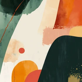 Harmonious Abstract Shapes and Colors Artwork
