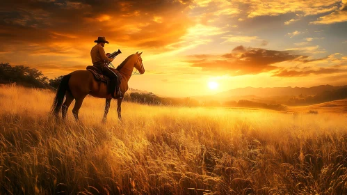 Equestrian Sunset Serenade