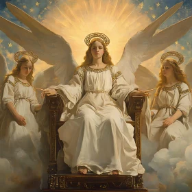 Three Angels in Divine Light