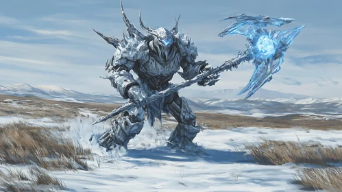 Icy Guardian of the Snowy Plains