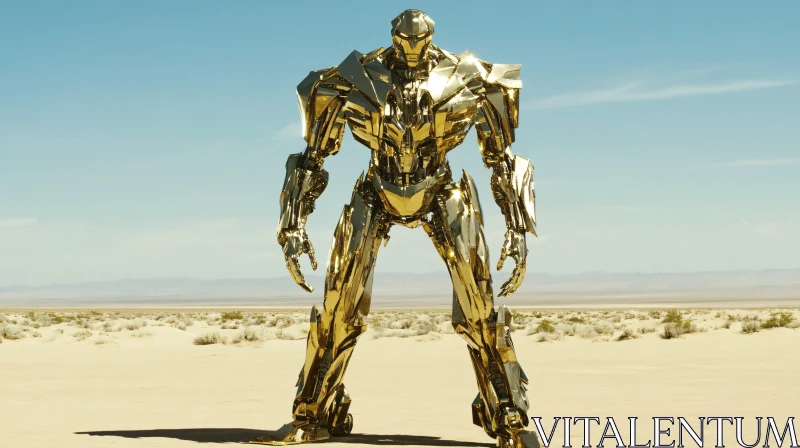 Desert Guardian Robot AI Image