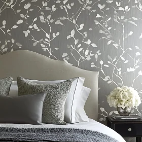 Calming Bedroom Interior with Floral Accents