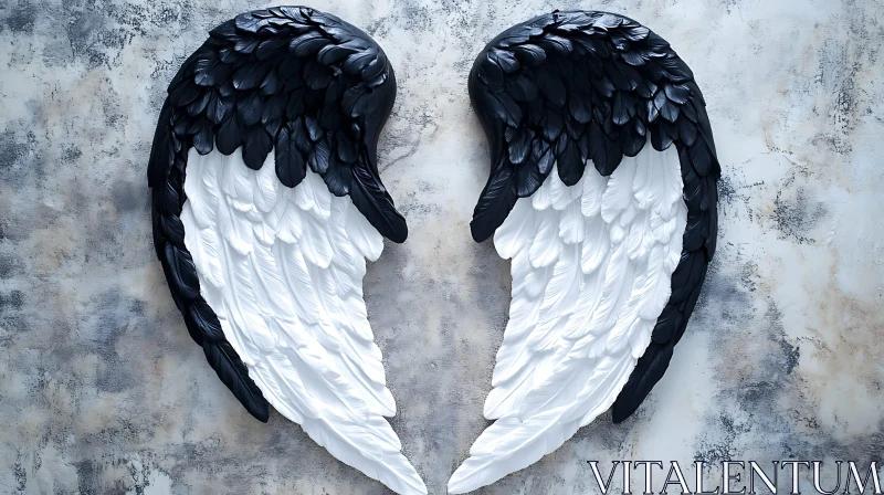 AI ART Feathered Wings Wall Decor