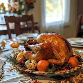 Roasted Turkey with Citrus and Pine Cones