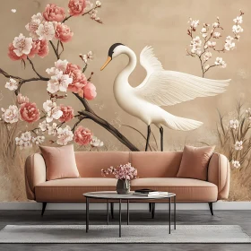 Crane and Blossom Serenity