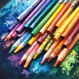 Pastel Spectrum: A Colorful Art Display