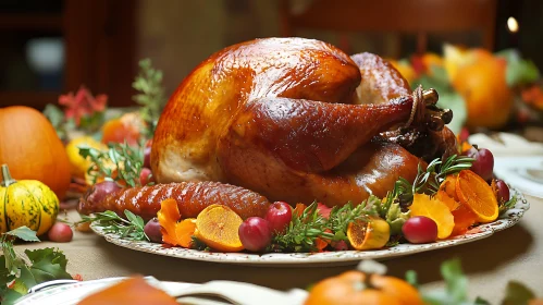 Holiday Turkey with Fruits and Herbs