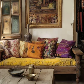 Cozy Bohemian Living Room