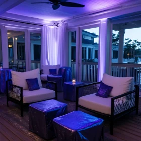 Stylish Blue-Themed Interior Design