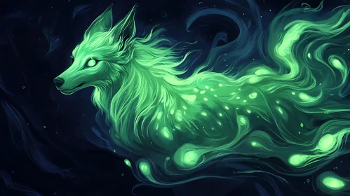 Mystical Glowing Fox