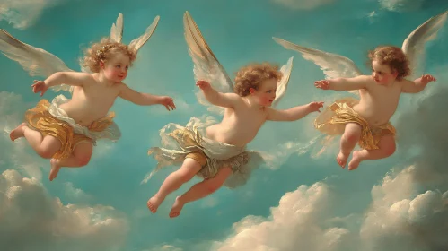 Three Angels in the Heavens