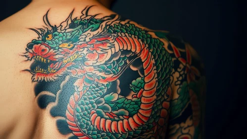 Traditional Dragon Tattoo Design