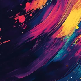 Modern Abstract Art with Swirling Colors