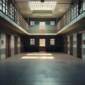 Prison Cell Block Interior Symmetry