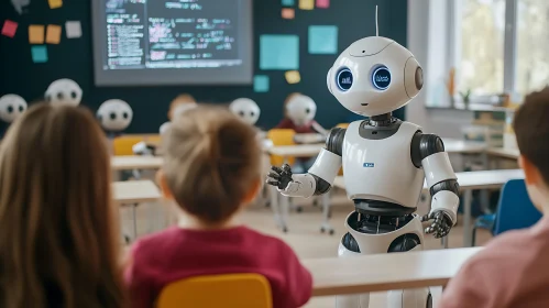 AI Teaching Robot in School