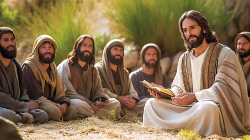 Group Listening to a Man Reading