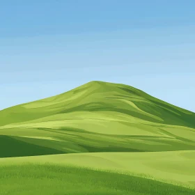 Rolling Hills and Clear Sky