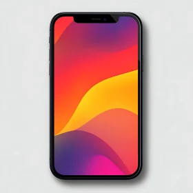 Abstract Color Waves on Phone