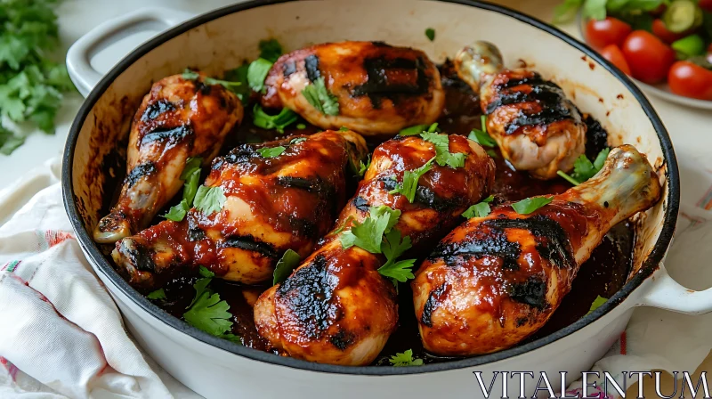 Savory Grilled Chicken Drumsticks AI Image