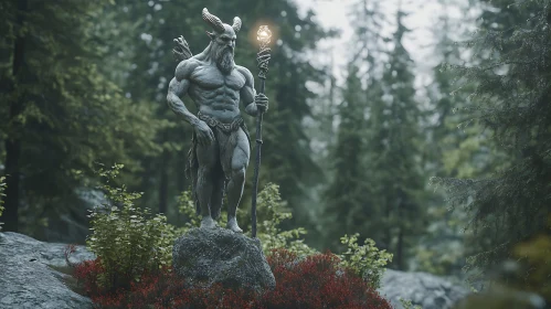 Ancient Forest Guardian Statue