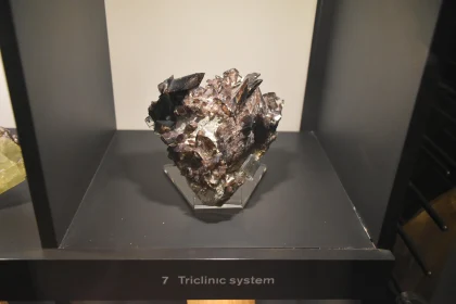 Exhibit of a Triclinic Mineral Specimen